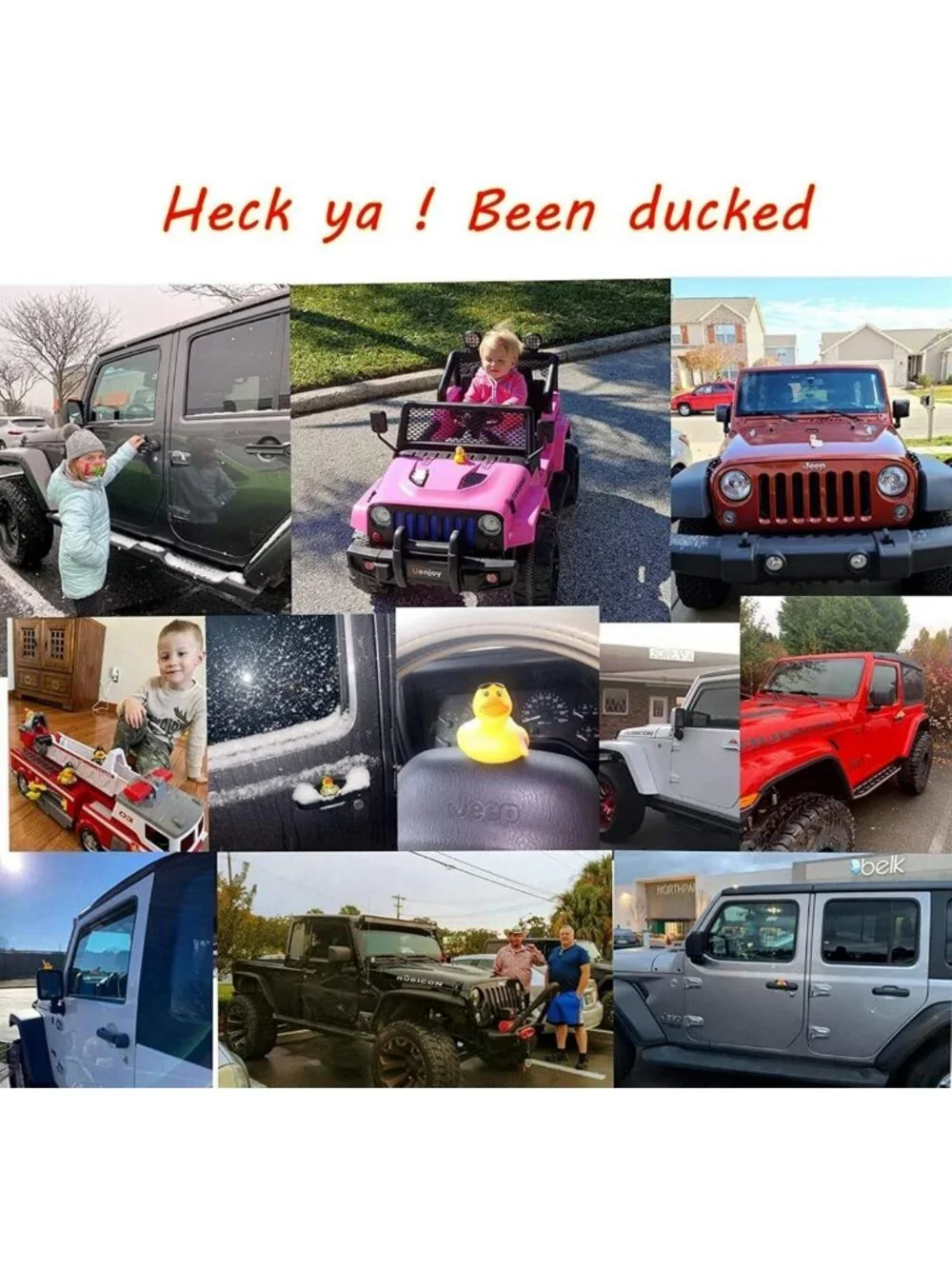150 Rubber Duck Assortment - Fun Bath Toys for Kids & Jeep Ducking Decor